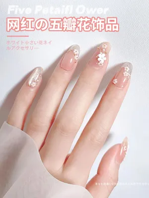 24 pcs Gorgeous Floral Design False Nails